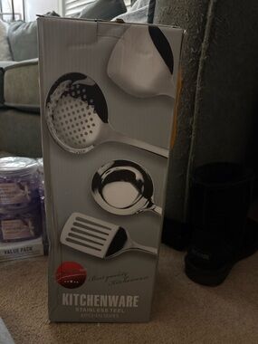 Stainless Steel Kitchenware Utensil Set - Silver